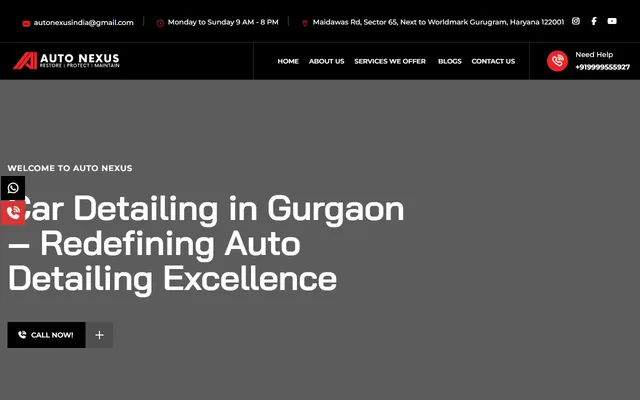 AutoNexus website built by TechGeekStudio