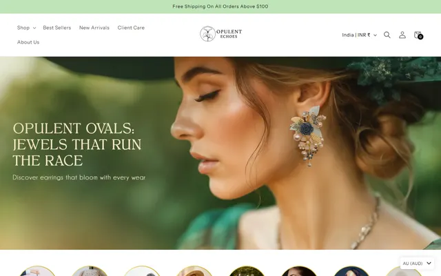 Opulent Echoes website built by TechGeekStudio