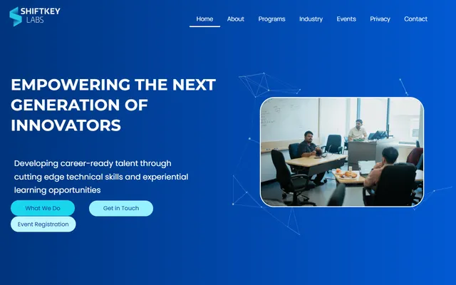 ShiftKey Labs website built by TechGeekStudio